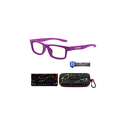 Acheter GUNNAR Lunettes anti lumière bleue enfant - CRUZ - 4-8 ANS | Couleur : VIOLET | Teintes : CLEAR (35% de filtration de la lumière bleue)