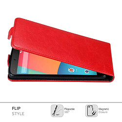 Cadorabo Coque LG Google NEXUS 5 Etui en Rouge