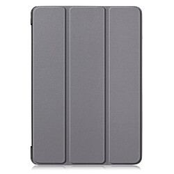 Etui en PU avec support tri-pliure gris pour votre Apple iPad 10.2 (2019)