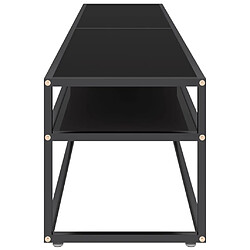 Acheter Maison Chic Meuble TV scandinave - Banc TV pour salon noir 180x40x40,5 cm verre trempé -MN36411