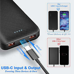 Avis SANAG Batterie Externe 24000Mah Pd 20W Qc3.0 Charge Rapide Avec 3 Ports Usb Sortie Usb-C Power Bank Pour Iphone Ipad Samsung Galaxy Tablet Et Autres