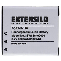 Vhbw EXTENSILO 3x Batteries compatible avec Casio Exilim EX-S200, EX-S200BE, EX-S200BK, EX-S200EO appareil photo, reflex numérique (630mAh, 3,7V, Li-ion)