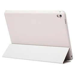 Wewoo Housse Étui Coque en cuir de couleur unie à rabat horizontal pour iPad Pro12,9 pouces 2018avec support triple rabattable et fonction réveil / veille Blanc pas cher