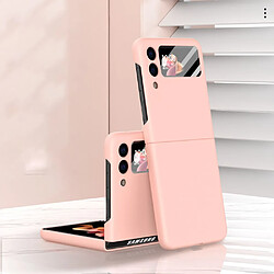 Coque en TPU + PU rose pour votre Samsung Galaxy Z Flip3 5G