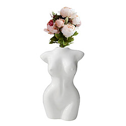 Corps Féminin Vase à Fleurs Sculpture De Corps Féminin Cadeaux De Décoration Intérieure Blanc pas cher