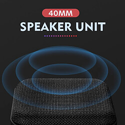 Universal Bluetooth sans fil Mini haut-parleur STEREO PORTABLE PORTABLE SUBWOOFER Bluetooth 4.2 avec haut-parleur de colonne extérieure SD FM | Haut-parleurs portables (Noir) pas cher