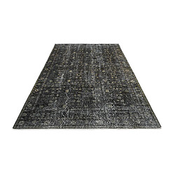 Avis Vidal Tapis de laine 300x170 noir Ultra Vintage