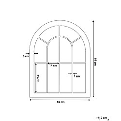 Avis Beliani Miroir EMBRY Métal Beige