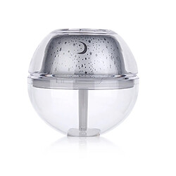 Wewoo Cristal LED Veilleuse Projection Humidificateur De L'huile Diffuseur D'huile Essentielle Maker Mousseur, Capacité: 500ml, DC 5V Argent