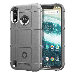 Wewoo Coque Souple Housse en silicone de protection pleine couverture de antichoc pour Motorola Moto P40 Play Gris