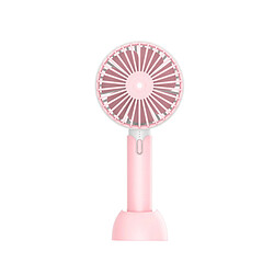 Ventilateur Portatif Portatif de Mini Ventilateur de Bruit Silencieux de 1200mAh-Rose