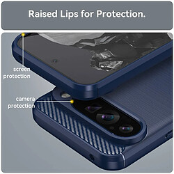 Avis Htdmobiles Coque pour Google Pixel 9 Pro XL - housse etui silicone gel carbone + film ecran - BLEU FONCE