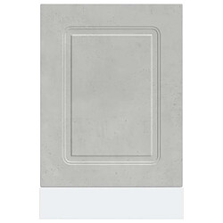 Avis vidaXL Panneau de lave-vaisselle Kalmar gris béton 45x1,5x67 cm