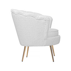 Avis Habitat Et Jardin Fauteuil bouclette Floria - 75 x 68 x 77,5 cm - Blanc