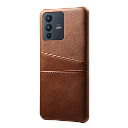 Coque en TPU + PU anti-griffes, marron pour Vivo S12/V23 5G