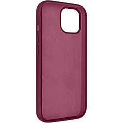 Moxie Coque pour iPhone 15 Semi-rigide Intérieur Microfibre Bords Surélevés Carmin