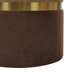 Beliani Pouf WICHITA Set de 2 Marron Velours pas cher