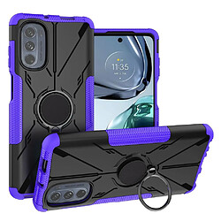 Coque en TPU anti-chute avec béquille pour votre Motorola Moto G62 5G - violet