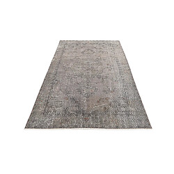 Avis Vidal Tapis de laine 231x119 gris Ultra Vintage