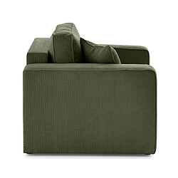 Bestmobilier Topaze - fauteuil en velours côtelé plat