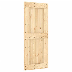 vidaXL Porte NARVIK 85x210 cm bois massif de pin