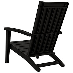 Acheter vidaXL Chaise de jardin Adirondack noir polypropylène