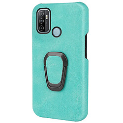 Coque en TPU + PU anti-chocs avec béquille, vert clair pour votre Oppo A53(2020)/A32 (2020)