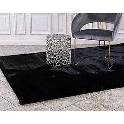 Lisa Design Joy - tapis rectangulaire - fausse fourrure - noir pas cher