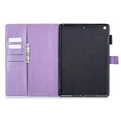 Avis Etui en PU strass fleur avec support violet pour votre Apple iPad 10.2 (2019)