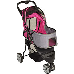 Avis FLAMINGO Poussette pour chien Kiara Rose 54x81x99,5 cm