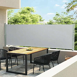 vidaXL Auvent latéral rétractable de patio 140x600 cm Gris