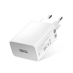 Chargeur secteur USB 18W 3A Quick Charge 3.0 Xiaomi MDY-10-EF Blanc