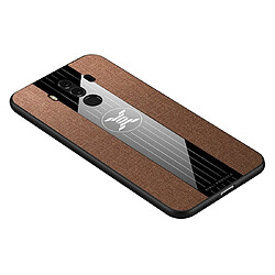 Wewoo Coque Souple Pour Huawei Mate 10 Pro XINLI Tissu de couture Antichoc TPU Housse de protection Marron