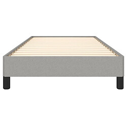 Acheter vidaXL Cadre de lit sans matelas gris clair 90x190 cm tissu