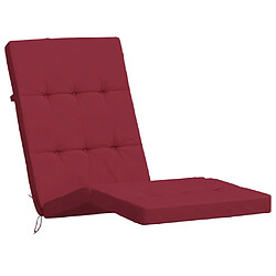 Avis vidaXL Coussins de chaise longue lot de 2 rouge bordeaux tissu oxford