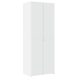 vidaXL Buffet haut blanc 70x42,5x185 cm bois d'ingénierie