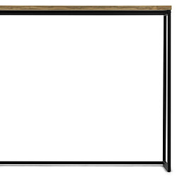 Avis Ds Meubles Table Mange debout 30x120x110 cm Noir