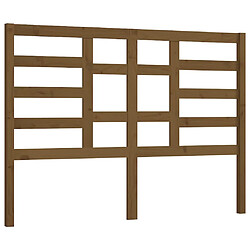 Maison Chic Tête de lit scandinave,Meuble de chambre Marron miel 126x4x104 cm Bois massif de pin -MN80332