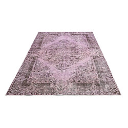 Avis Vidal Tapis de laine 272x165 rose Ultra Vintage