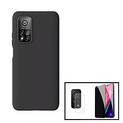 PHONECARE Kit Verre Trempé 5D Anti-Spy + Verre Trempé Pour Le Caméra Arrière + Coque Silicone Liquide - Xiaomi Mi 10T Pro 5G