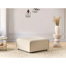 Beliani Ottoman ARDAL Beige Tissu