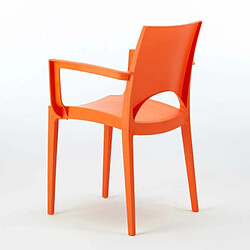 Acheter 24 Chaises Paris Arm Grand Soleil accoudoirs polypropylène offre stock, Couleur: Orange