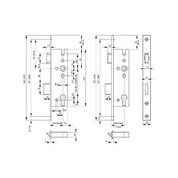 Avis Fp Serrure à mortaise PZ35/92/8 DL-RB-131424x245 mmNiSi