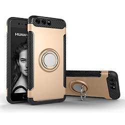 Wewoo Coque renforcée or pour Huawei P10 Magnétique 360 Degrés Rotation Anneau Armure Housse de Protection