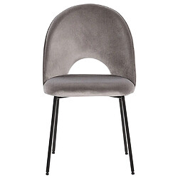 Acheter Beliani Chaise de salle à manger COVELO Set de 2 Velours Gris