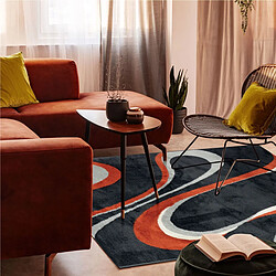 Thedecofactory MAGMA - Tapis lumineux effet laineux motifs fusion multicolore 120x170