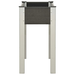 Avis Maison Chic Jardinière,Lit surélevé de jardin - Bac à fleurs - pot de fleur 75x40x75 cm WPC Gris -GKD69253