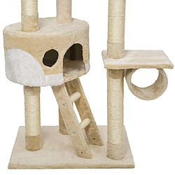 Avis Helloshop26 Arbre à chat 260 cm beige/blanc 3708093