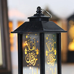 Acheter Ramadan Eid Al-Fitr Décoration Crescent Moon Star Lantern LED Lumières Noir S