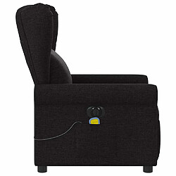 Acheter vidaXL Fauteuil de massage inclinable électrique Noir Tissu